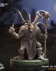 Sharruk, Orc Shaman - 3d Printed Miniature by Crippled God Foundry