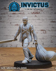 Masked Machete Killer - 3d Printed Miniature Sculpted by Invictus Miniatures