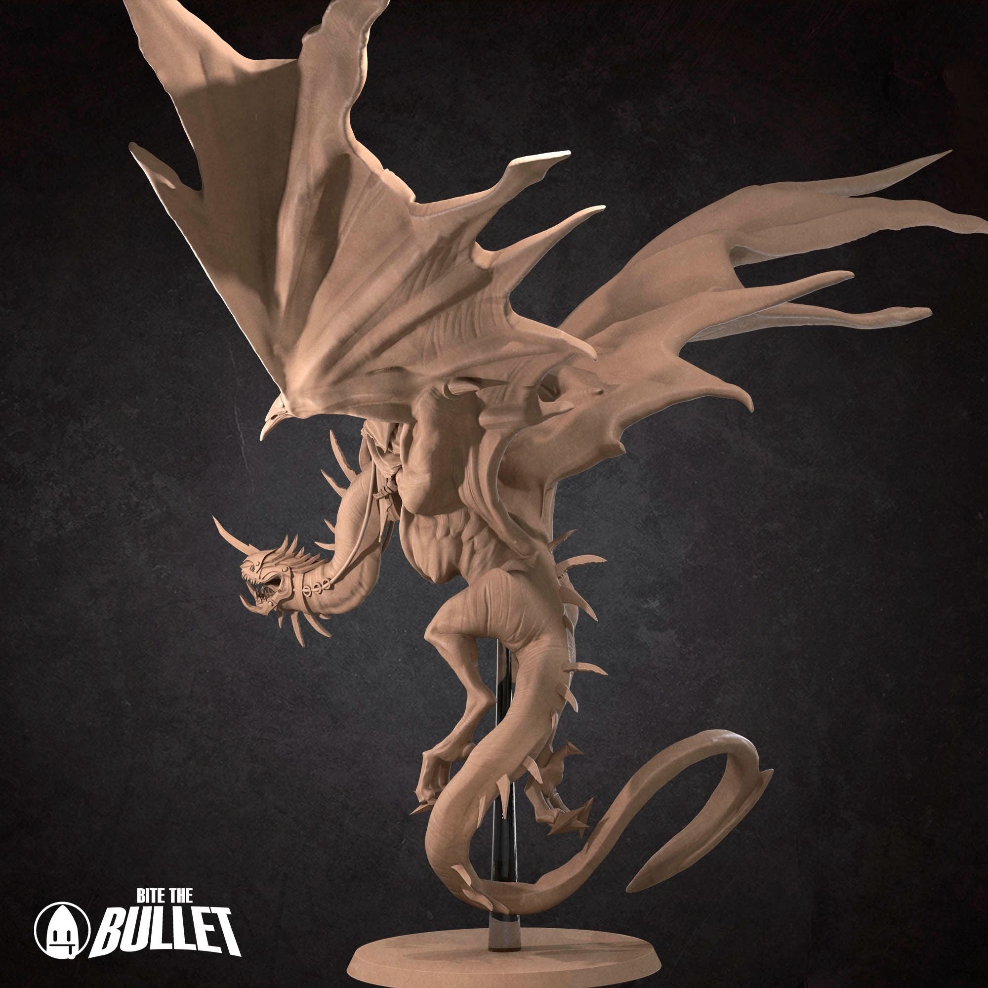 Witch King (Mounted) - Bullet Rings: Evil- 3d Printed Miniature sculpted by Bite the Bullet