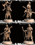 Skeleton Archers - Army of Darkness Skeletons - 3d Printed Miniature Sculpted by Monolith Arts