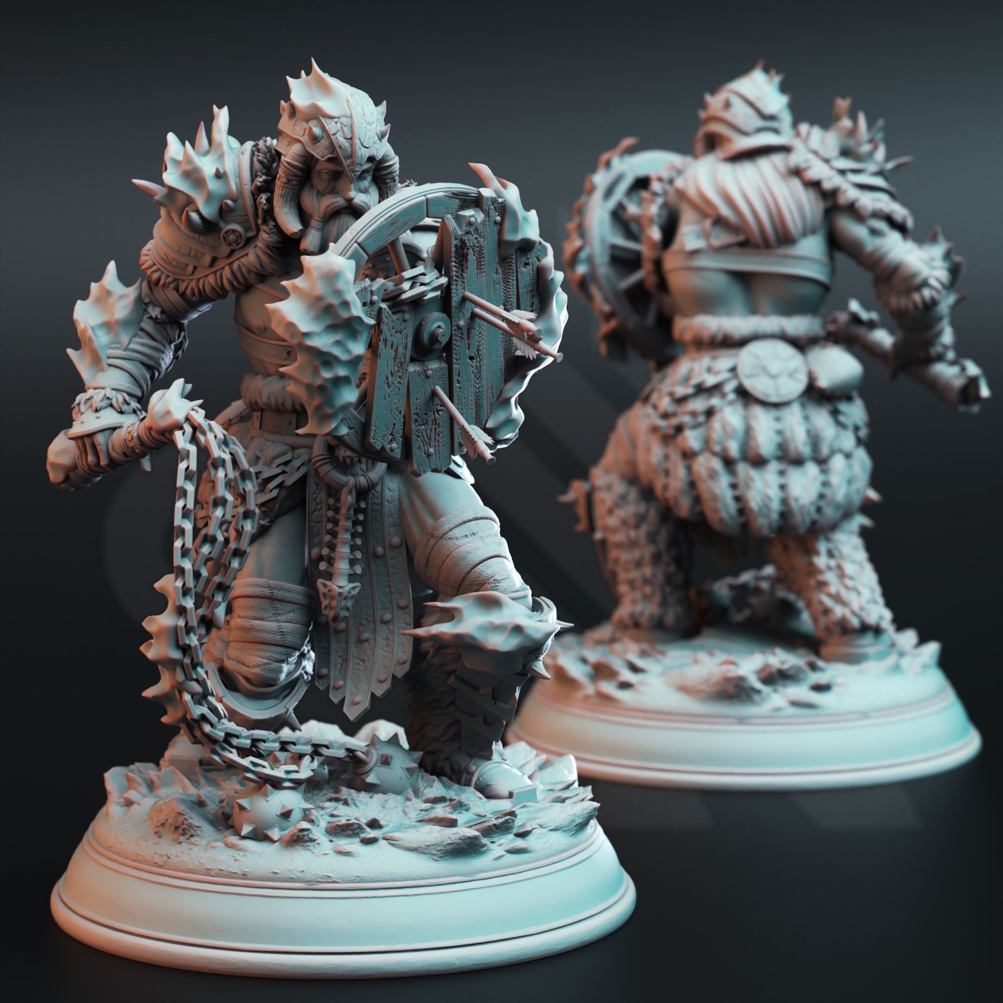 The Ugadrin - Snow Giants - 3d Printed Miniature by DM Stash