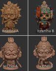 Chibi Mayan Gods - 3d Printed Miniature Sculpted by Limelight Studio