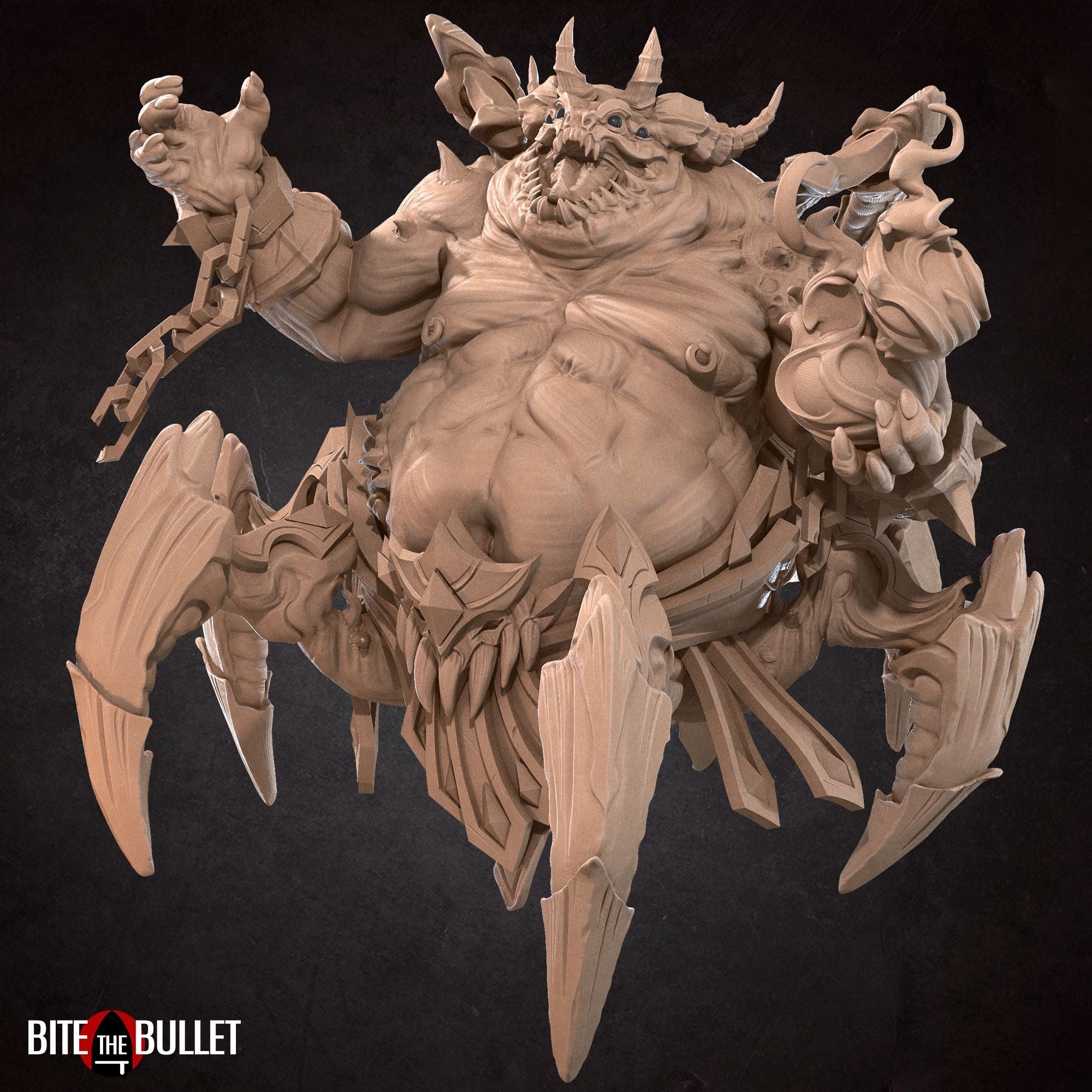 Arachnophobia Boss Lord of Sin - 3d Printed Miniature Sculpted by Bite the Bullet