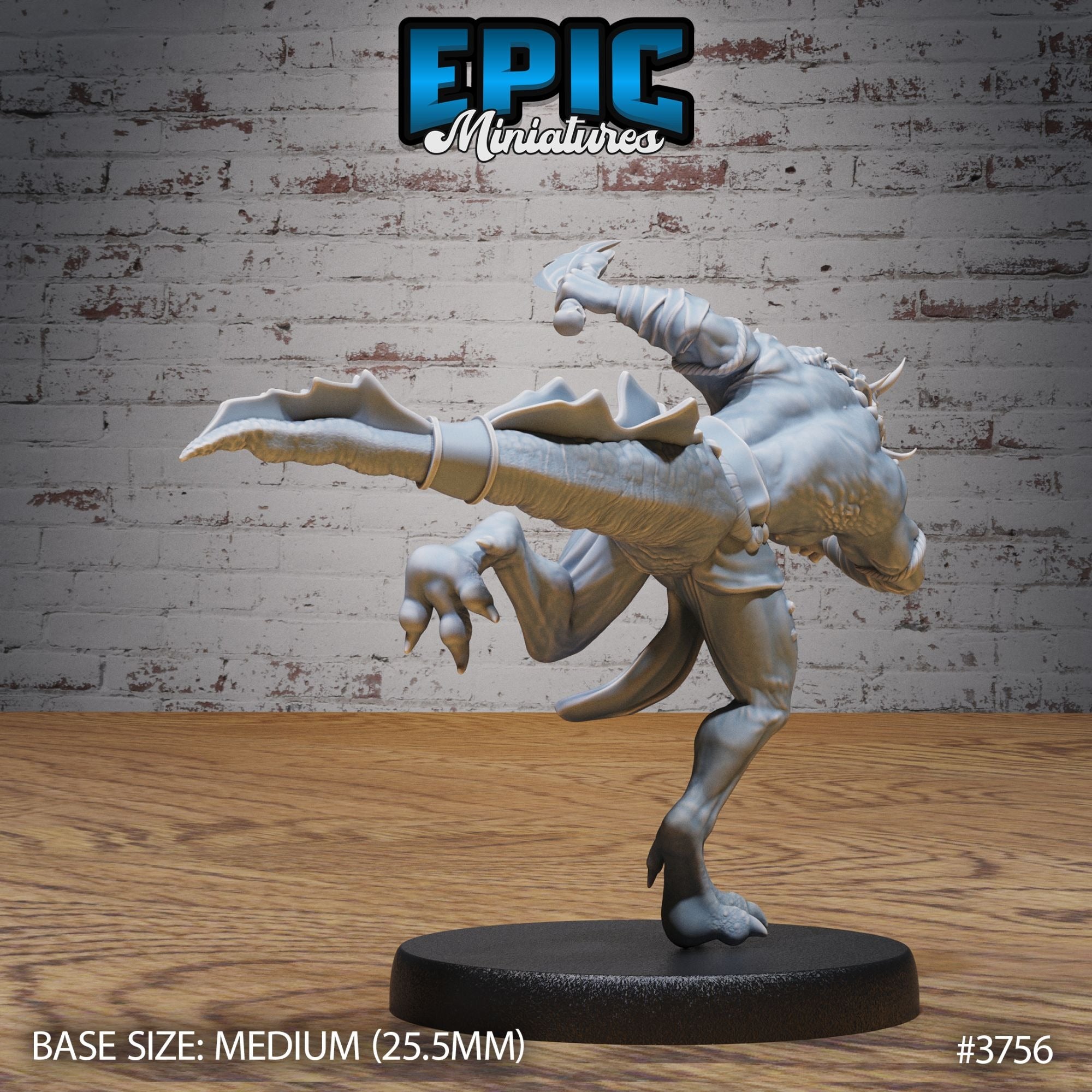 Oriental Half-Dragon - 3d Printed by Epic Miniatures