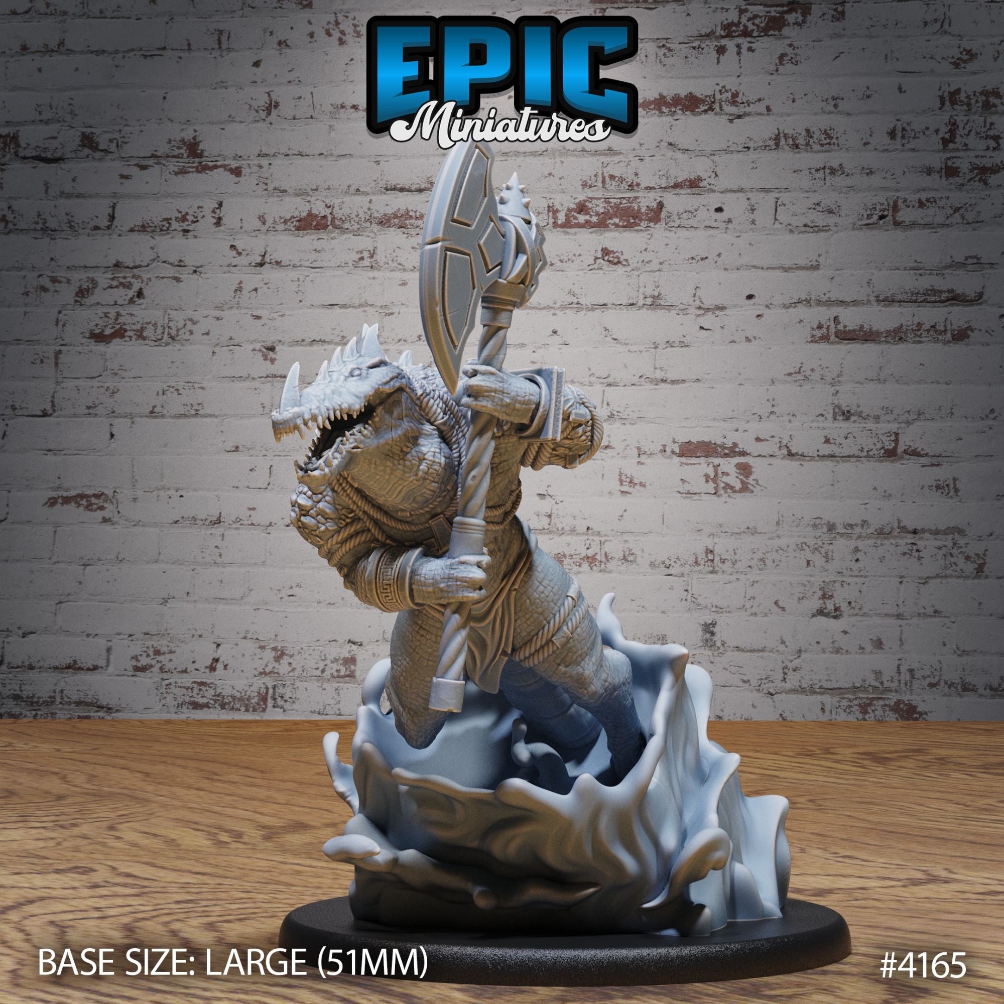 Crocodile Champion - 3d Printed by Epic Miniatures