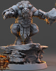 Draknar Bonecrusher - Ironmane Minotaurs of Emberhold - 3d Printed Miniature sculpted by Daybreak Miniatures