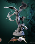 Angelic Archer 75mm Scale Statuette - Better the Devil You Know - 3d Printed Miniature Sculpted by White Werewolf Tavern