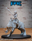 Barbarian Tribes Sabertooth Rider - 3d Printed by Epic Miniatures