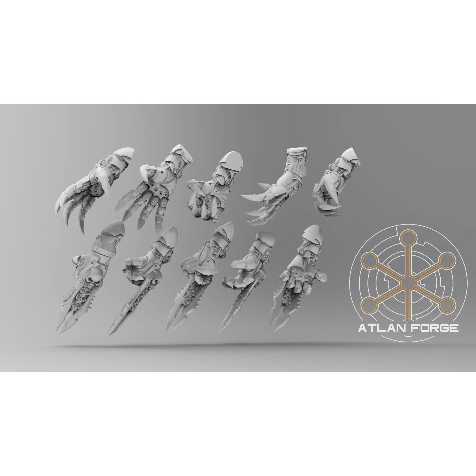 Hades Black Vultures - 5 Model Modular Unit 3d Printed Miniature