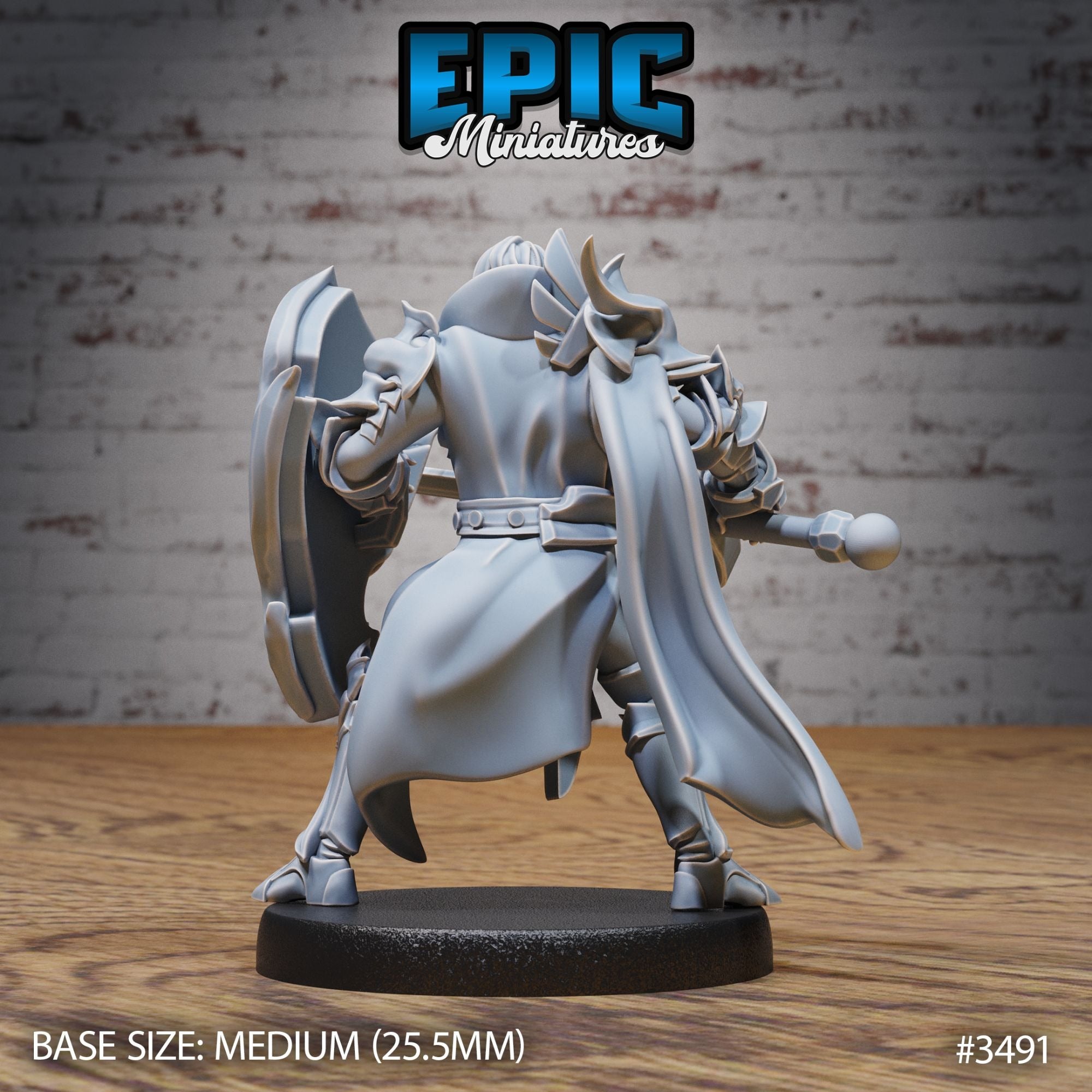 Knight Sir Lancelot - 3d Printed by Epic Miniatures