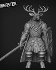 Deer Knight - 3d Printed Miniature Sculpted by Goon Master Games