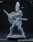a figurine of a man with a sword