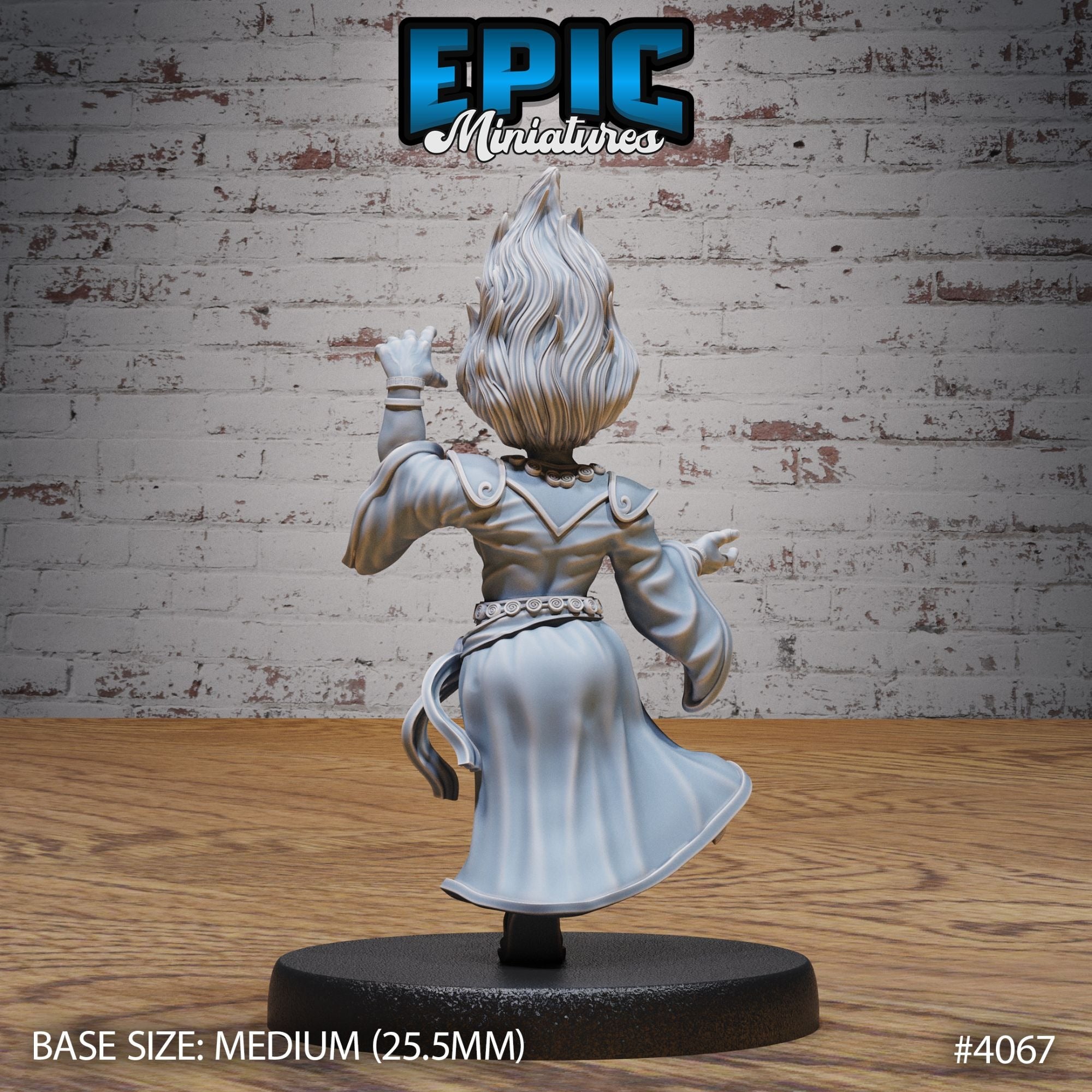 Female Dwarf Wind Mage - 3d Printed by Epic Miniatures