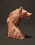 Spotted Hyena Bust - 3d Printed 1:8 Scale Bust by Animal Den