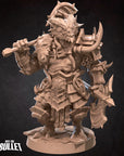 Dragonborn Barbarian - 3d Printed Miniature sculpted by Bite the Bullet