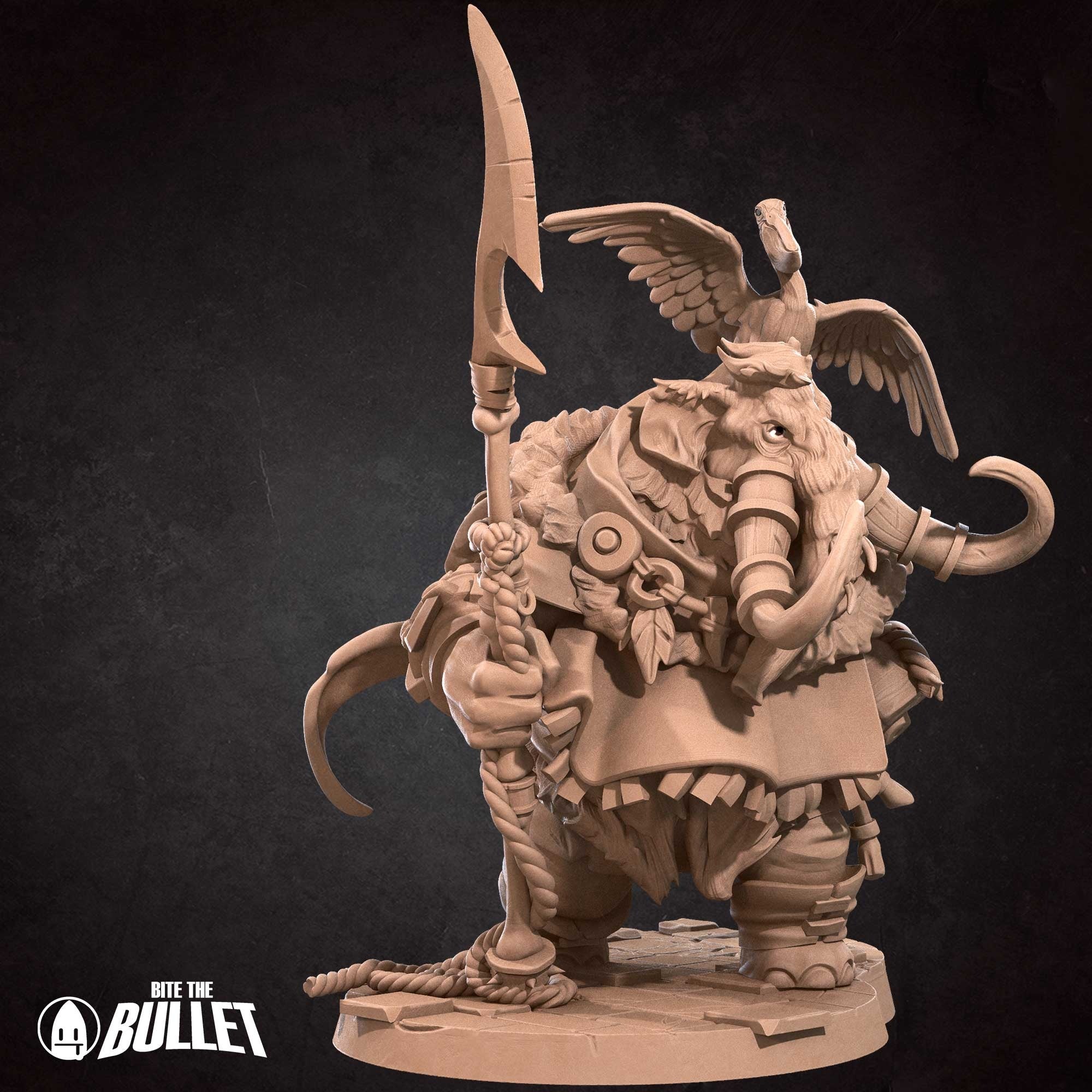 Loxodon Hunter - 3d Printed Miniature by Bite the Bullet