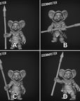 Koala Spears - 3d Printed Miniature by Goon Master Games