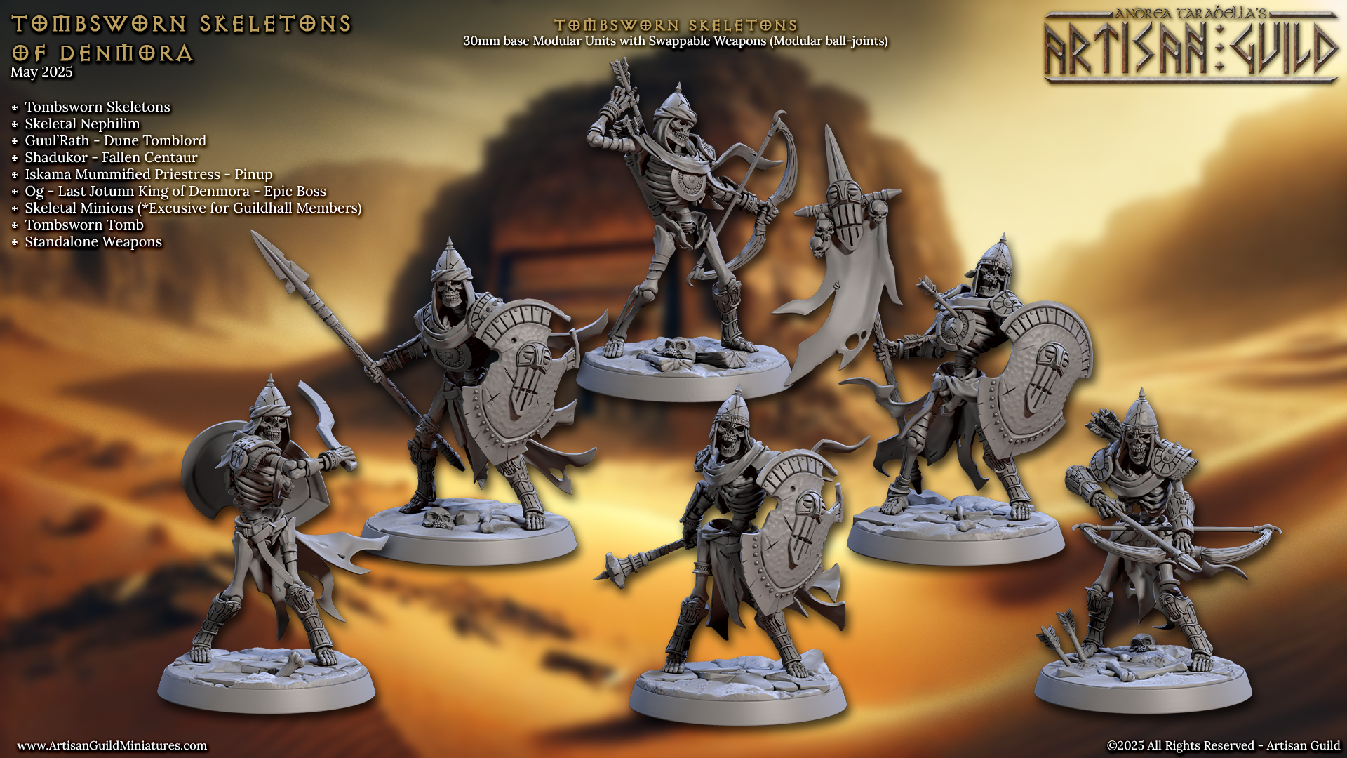 a group of knights with spears and shields