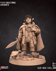 Halfling Explorers - Bullet Rings - 3d Printed Miniature by Bite the Bullet