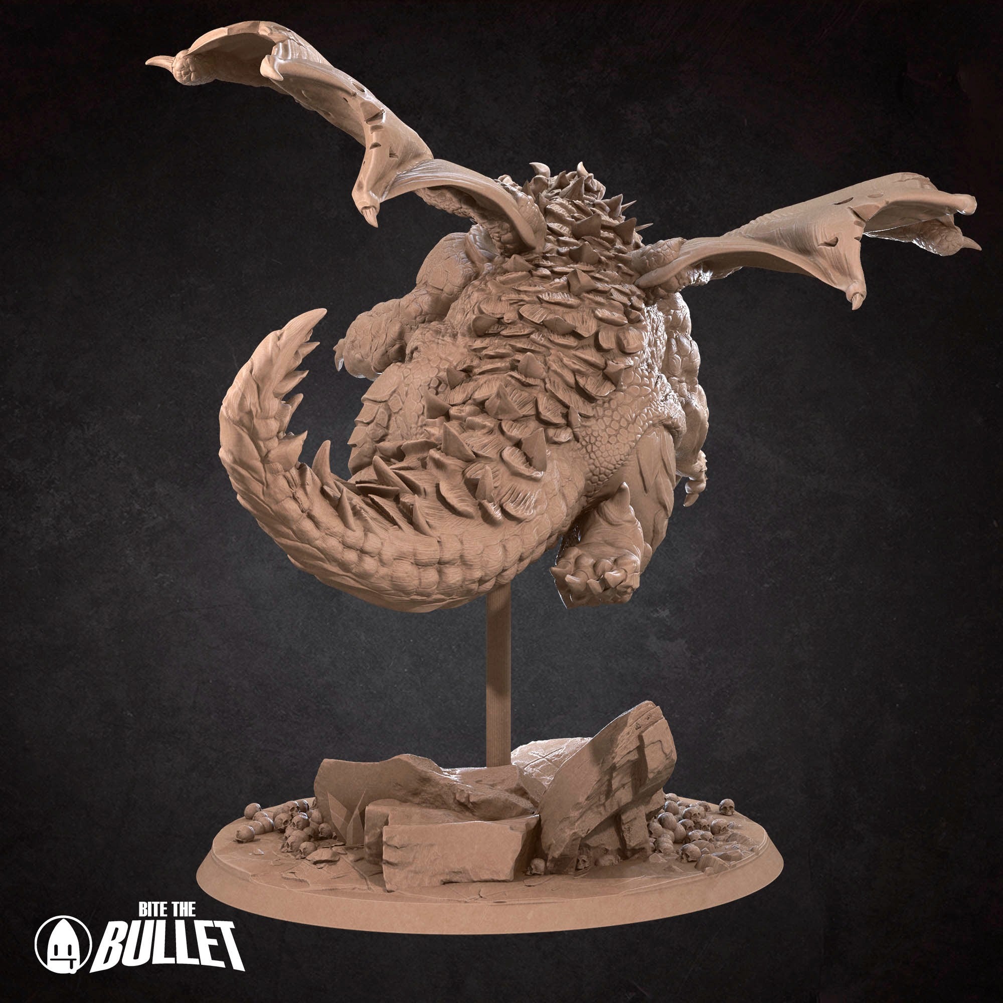 Chonky Dragon - 3d Printed Miniature sculpted by Bite the Bullet