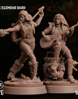 Fire Elemdar Bard - Scales of Greed - 3d Printed Miniature by Arcane Minis