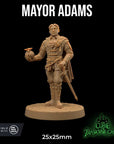 Mayor Adams - 3d Printed Miniature by Dragon Trappers Lodge