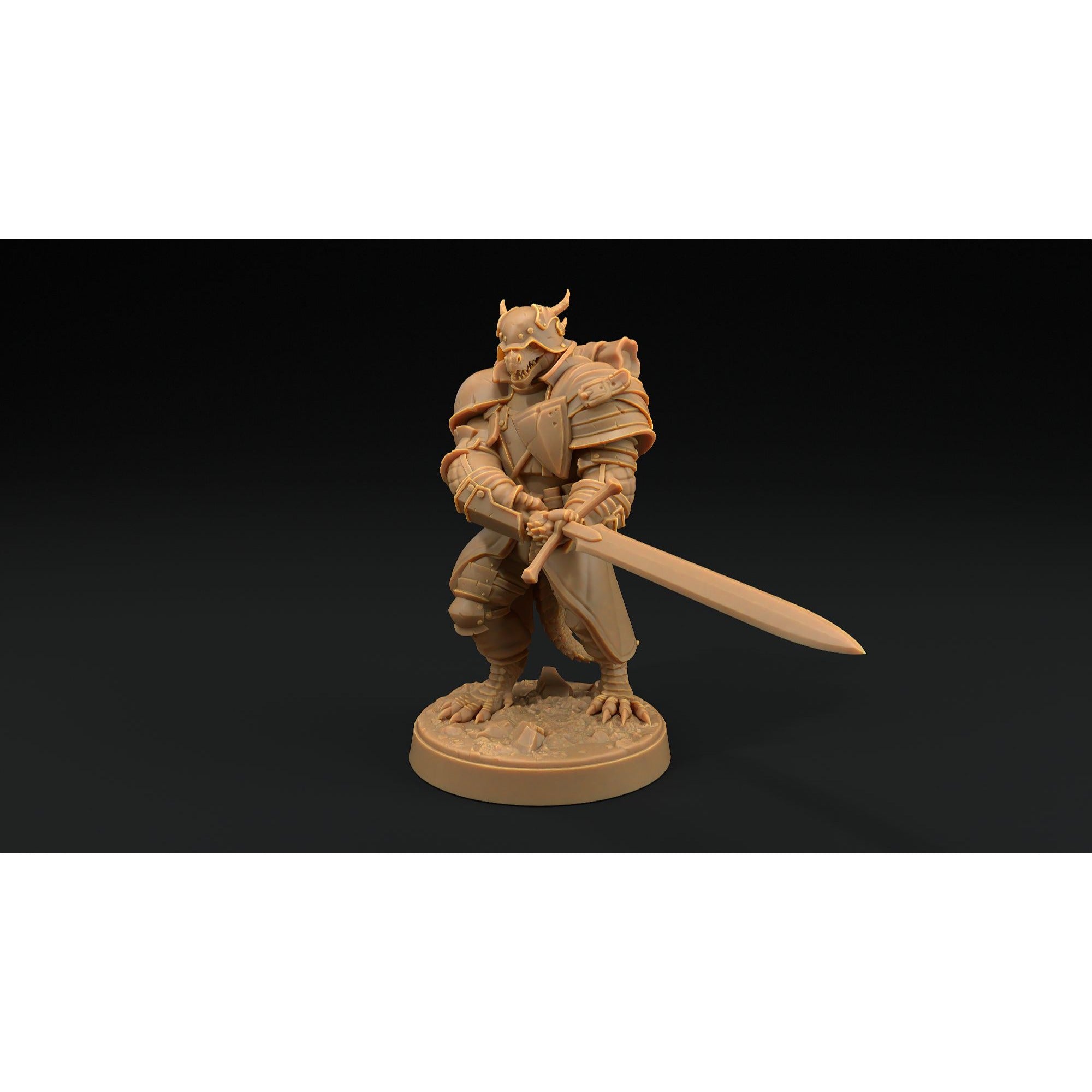 Draxi Soldier Commander - Children of the Flame - 3d Printed Miniature by Dragon Trappers Lodge