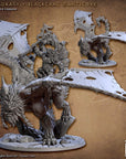 Goradrash, Blackcrag Manticore - Blackcrag Orcs - 3d Printed Miniature sculpted by Artisan Guild