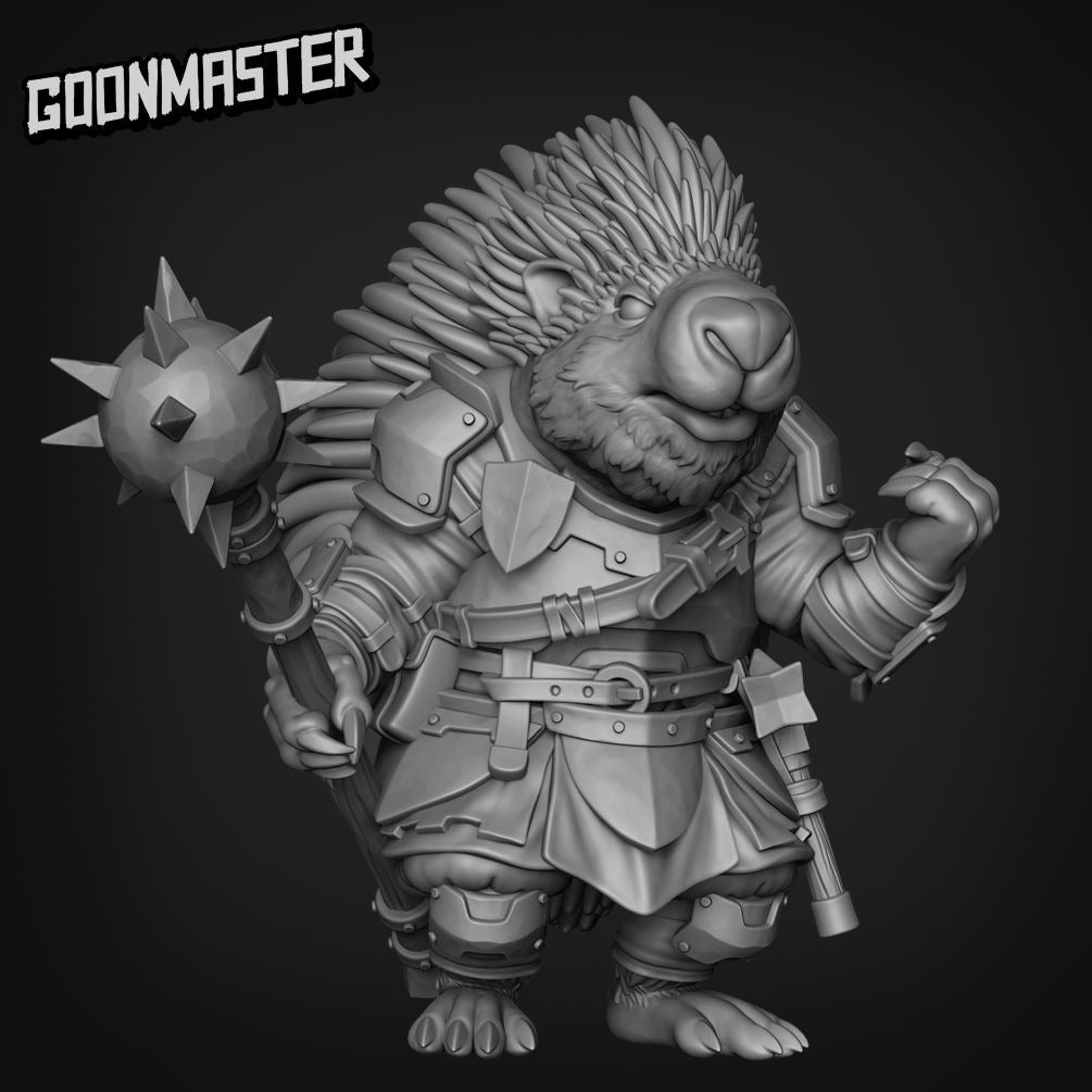 Porcupine Smine Smashers - 3d Printed Miniature Sculpted by Goon Master Games