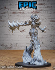 Fire Elemental Female - 3d Printed by Epic Miniatures