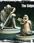 The Sniper - Terror on Cursed Waters - 3d Printed Miniature Sculpted by Monolith Arts