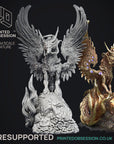 Celestial Dragon - 3d Printed Miniature by Printed Obsession