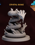 Crystal Snakes of Markorell - 3d Printed Miniature Sculpted by Wishgate Studios