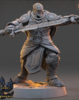 Chevalier Étienne du Bouclier - Renegades of the Iron Phoenix - 3d Printed Miniature sculpted by Daybreak Miniatures