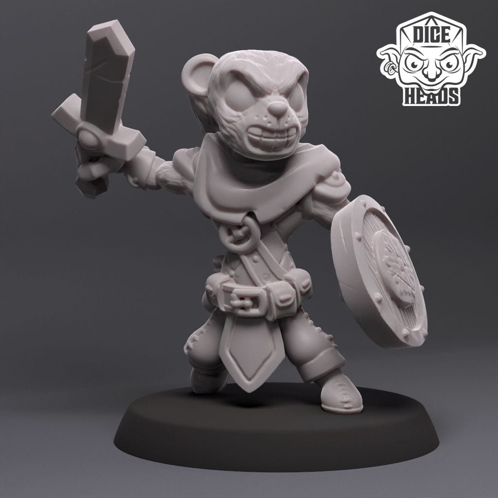 Weasel Infantry - 3d Printed Miniature by DiceHeads