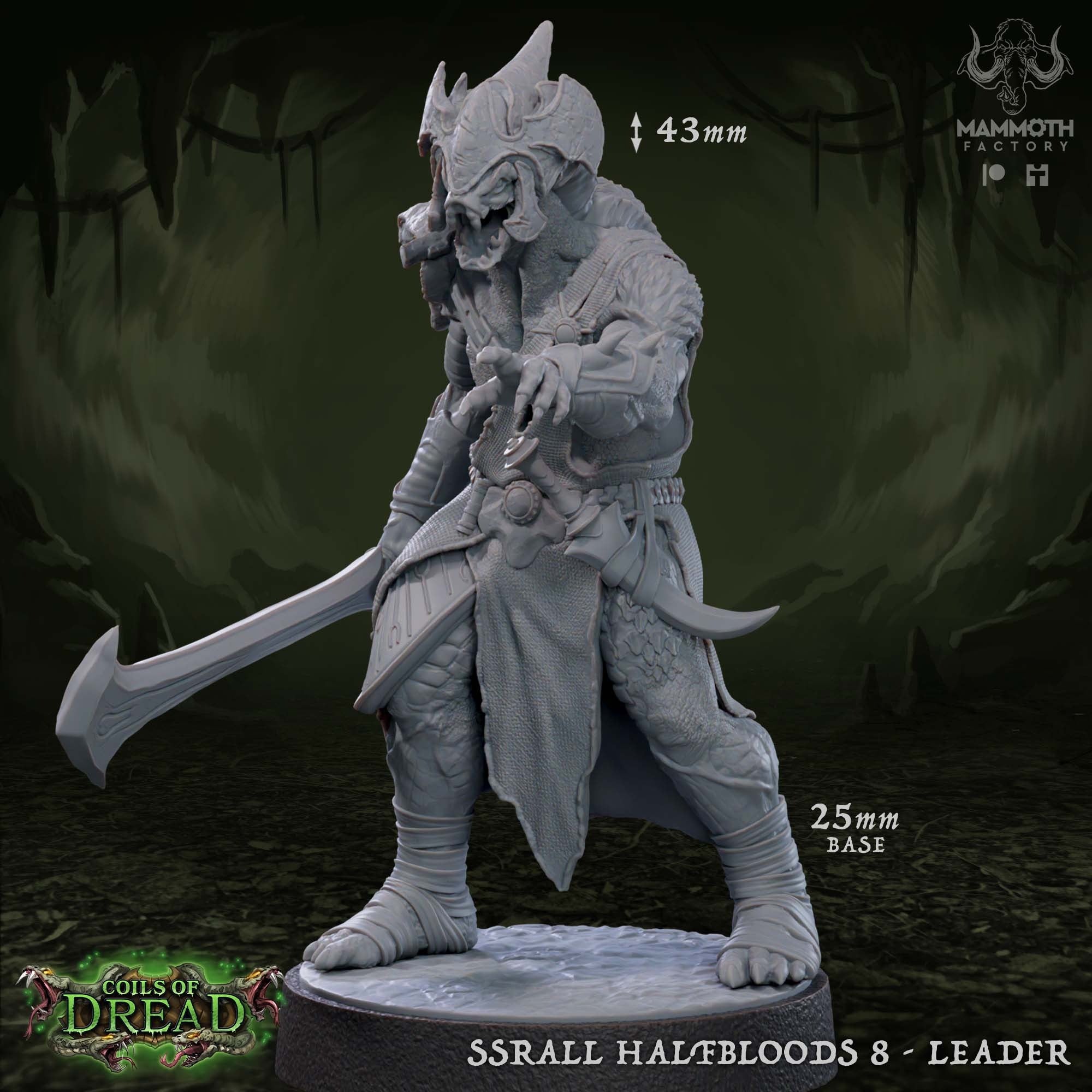 Ssrall Halfbloods - 3d Printed Miniature by Mammoth Factory