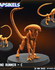 Xeno Runners - 3d Printed Miniature Sculpted by Papsikels Miniatures