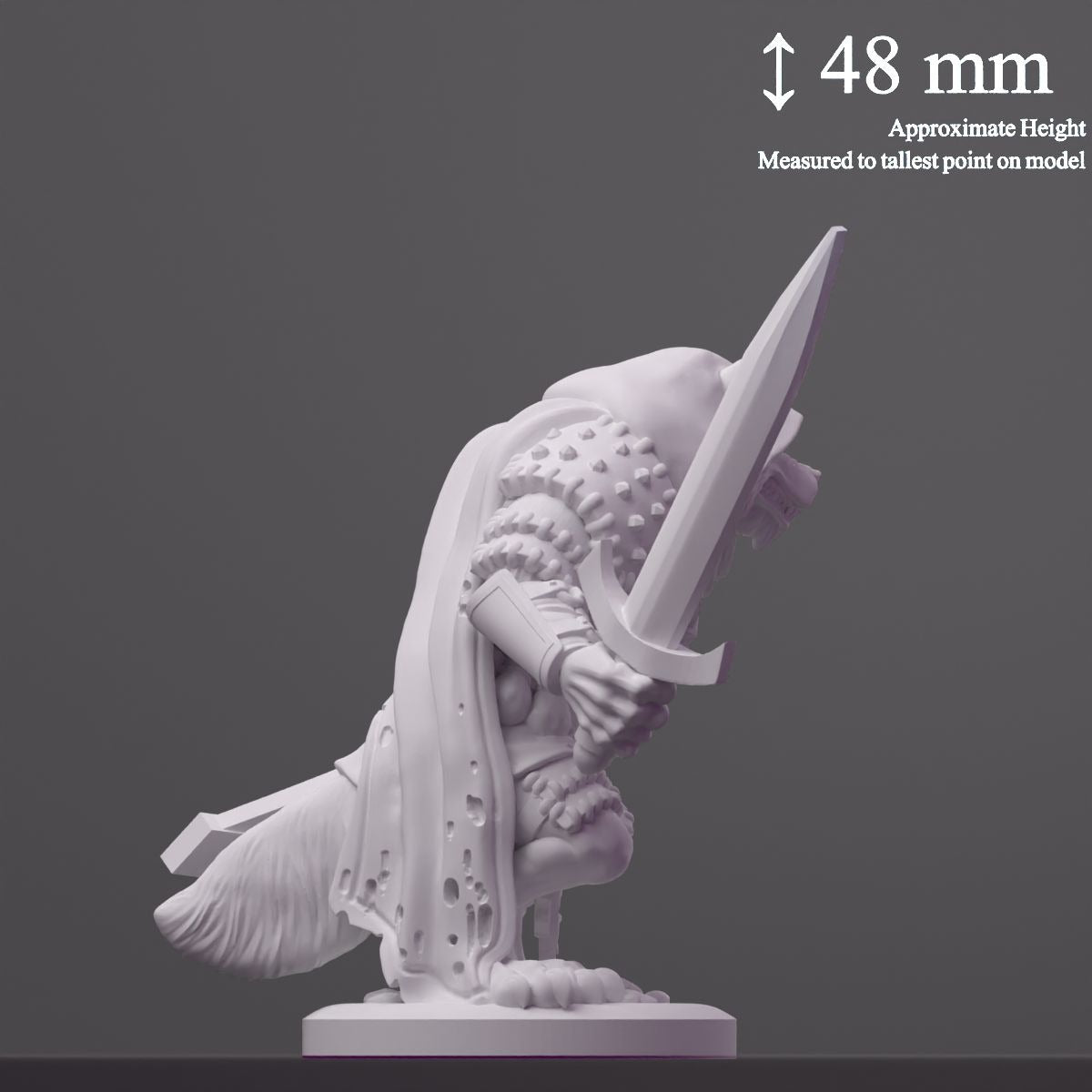 Dire Wolf Bandits - Brambleheart - 3d Printed Miniature sculpted by Kraken Games Lab