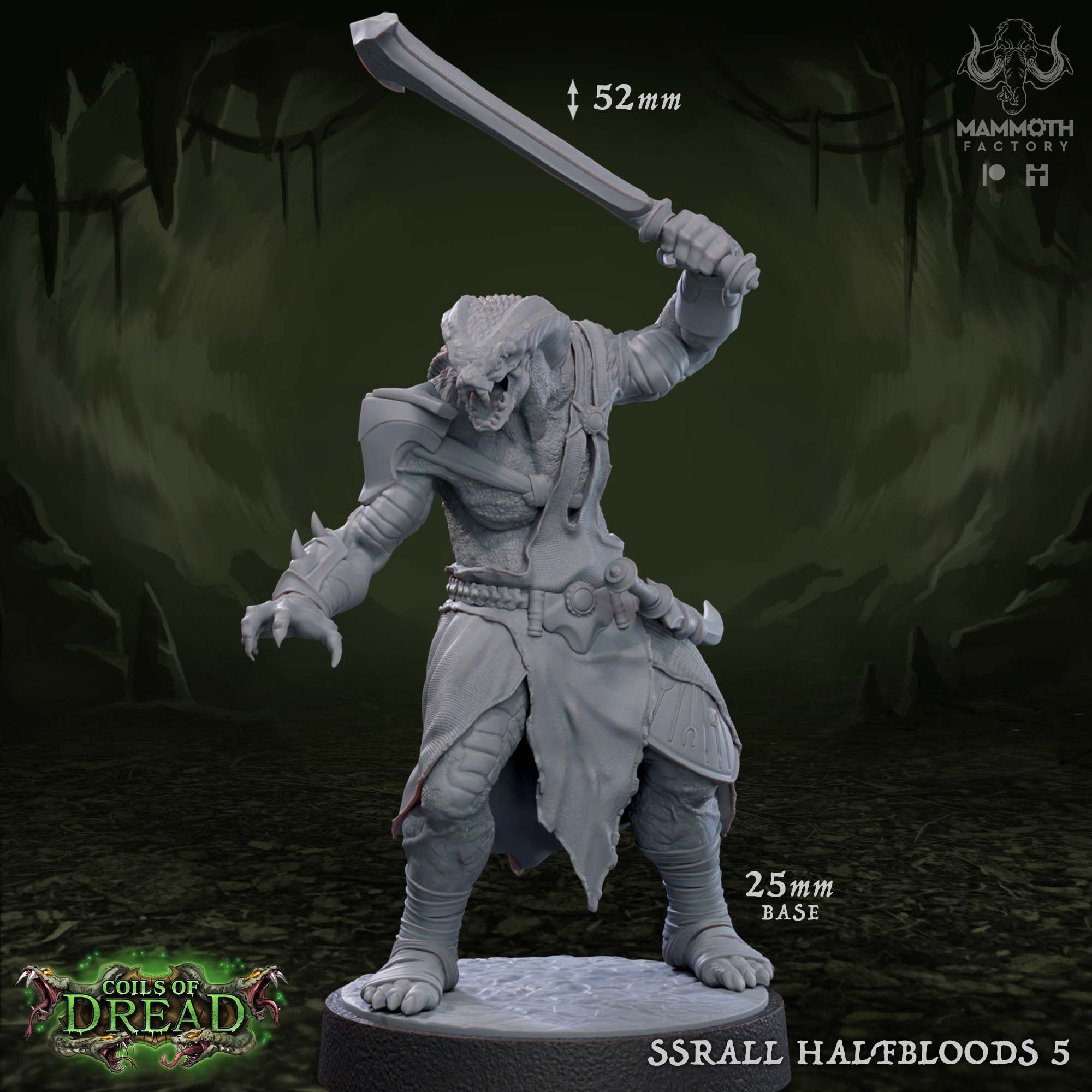 Ssrall Halfbloods - 3d Printed Miniature by Mammoth Factory