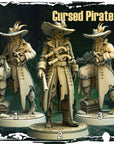 Cursed Pirates - Terror on Cursed Waters - 3d Printed Miniature Sculpted by Monolith Arts