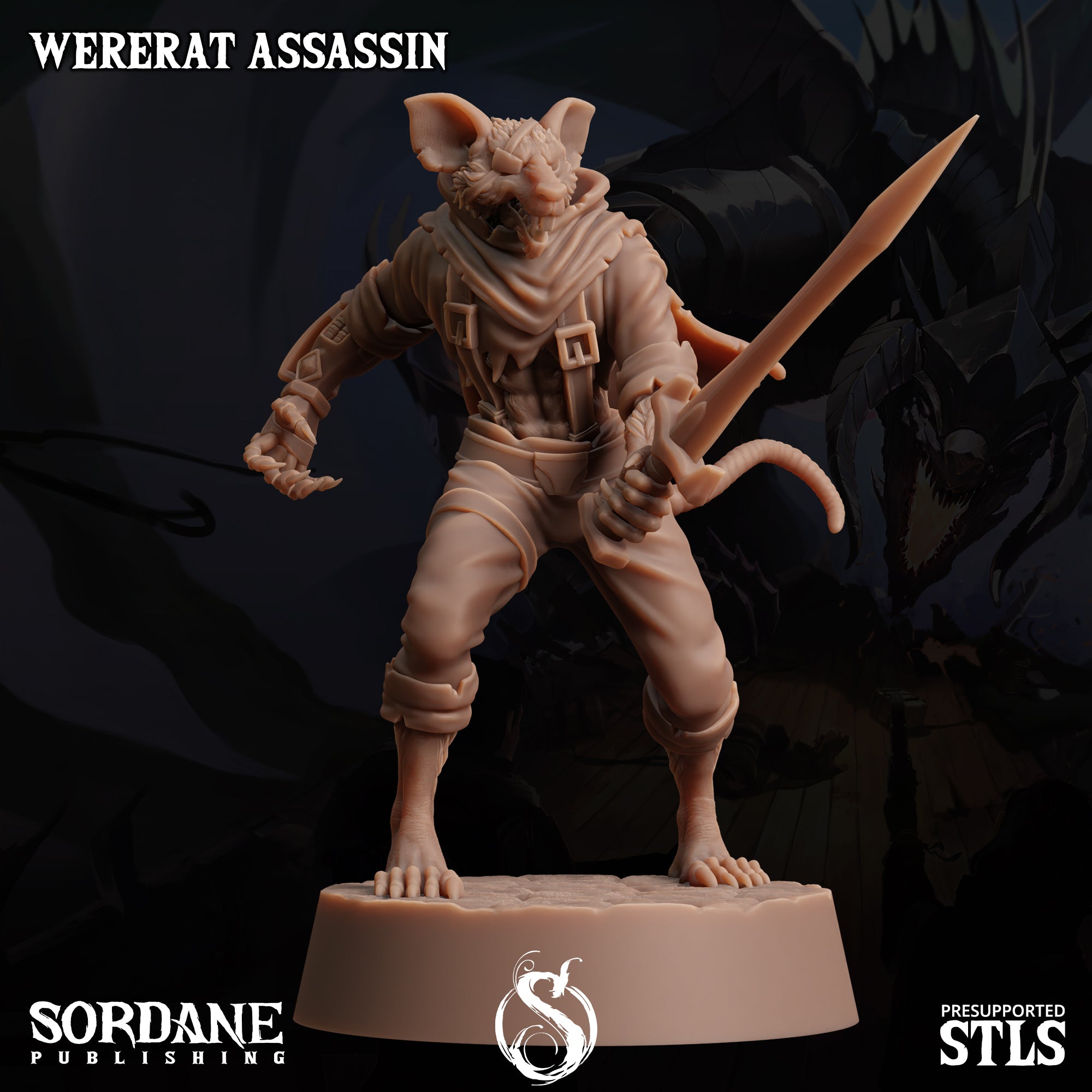 a statue of a cat with a sword