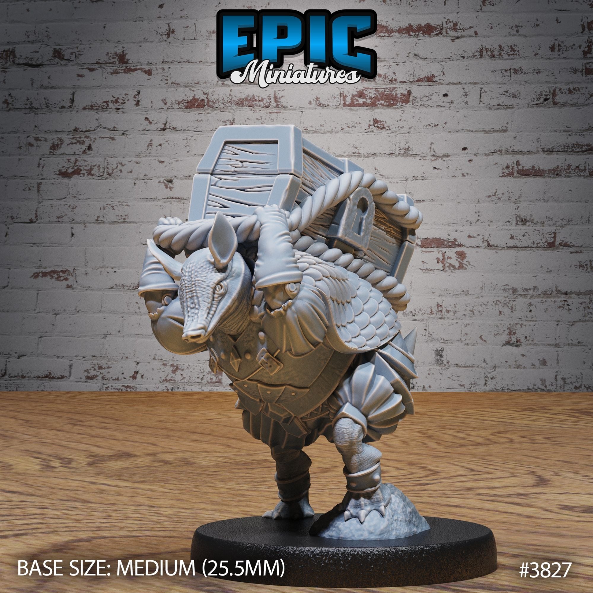 Armadillo Conquistador - 3d Printed by Epic Miniatures