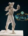 Tiefling Warlock - Zalerie - 3d Printed Miniature by DND Is A Woman