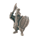 Fighter, Dwarf Male - 3d Printed Miniature Sculpted by EC3D