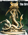 Siren - Terror on Cursed Waters - 3d Printed Miniature Sculpted by Monolith Arts