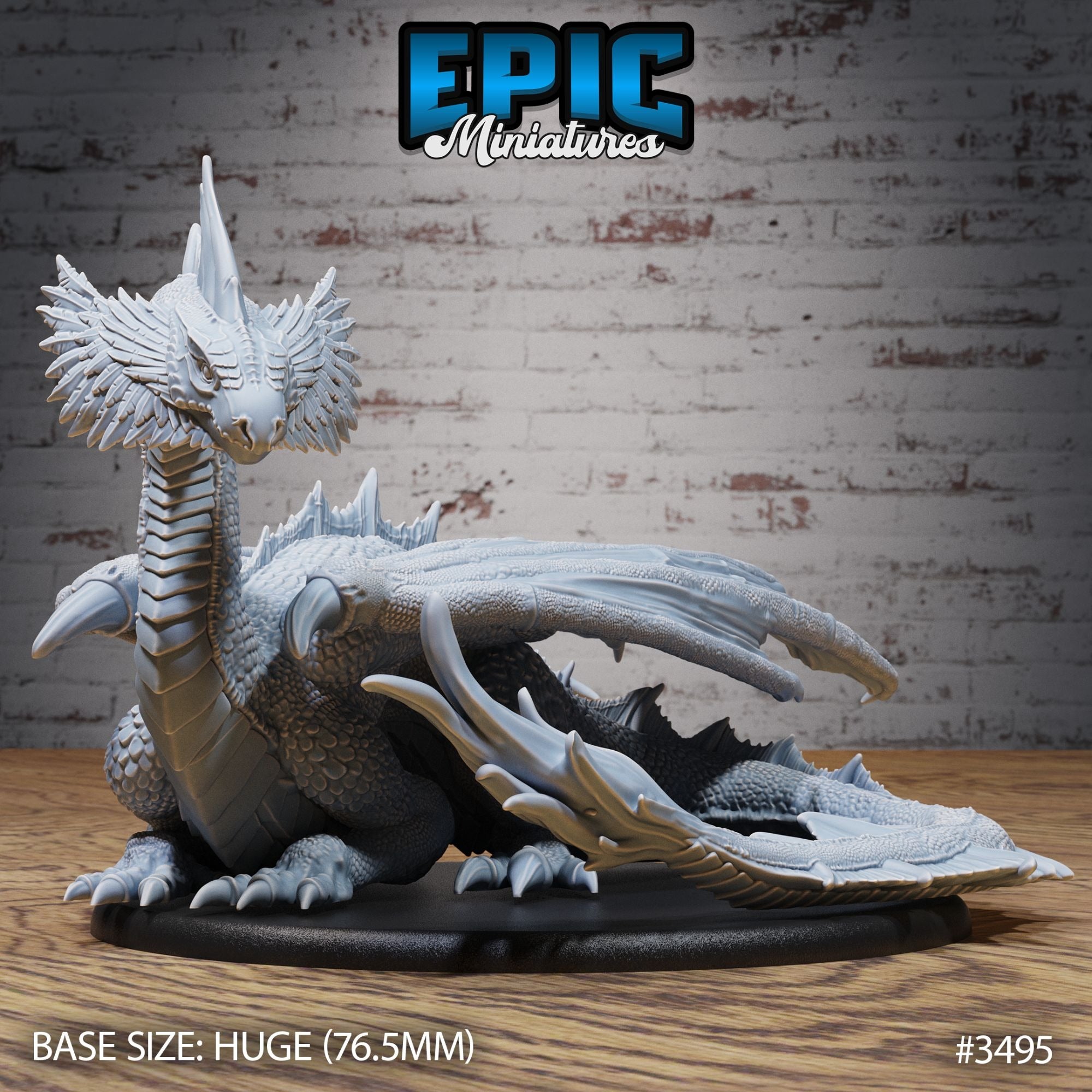 Mirage Dragon - 3d Printed by Epic Miniatures