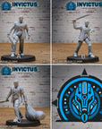 Masked Machete Killer - 3d Printed Miniature Sculpted by Invictus Miniatures