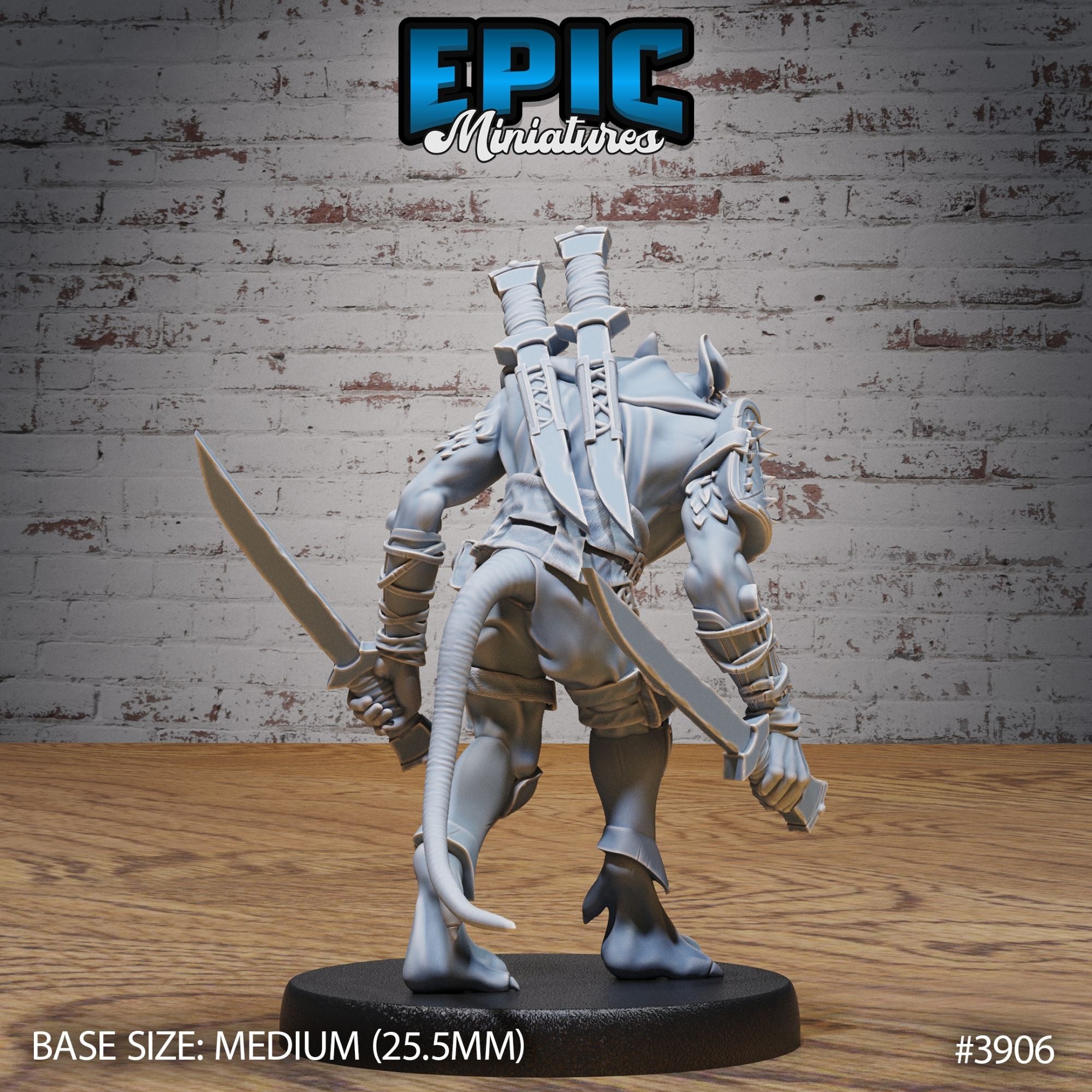 Veteran Rat Folk Thief - 3d Printed by Epic Miniatures