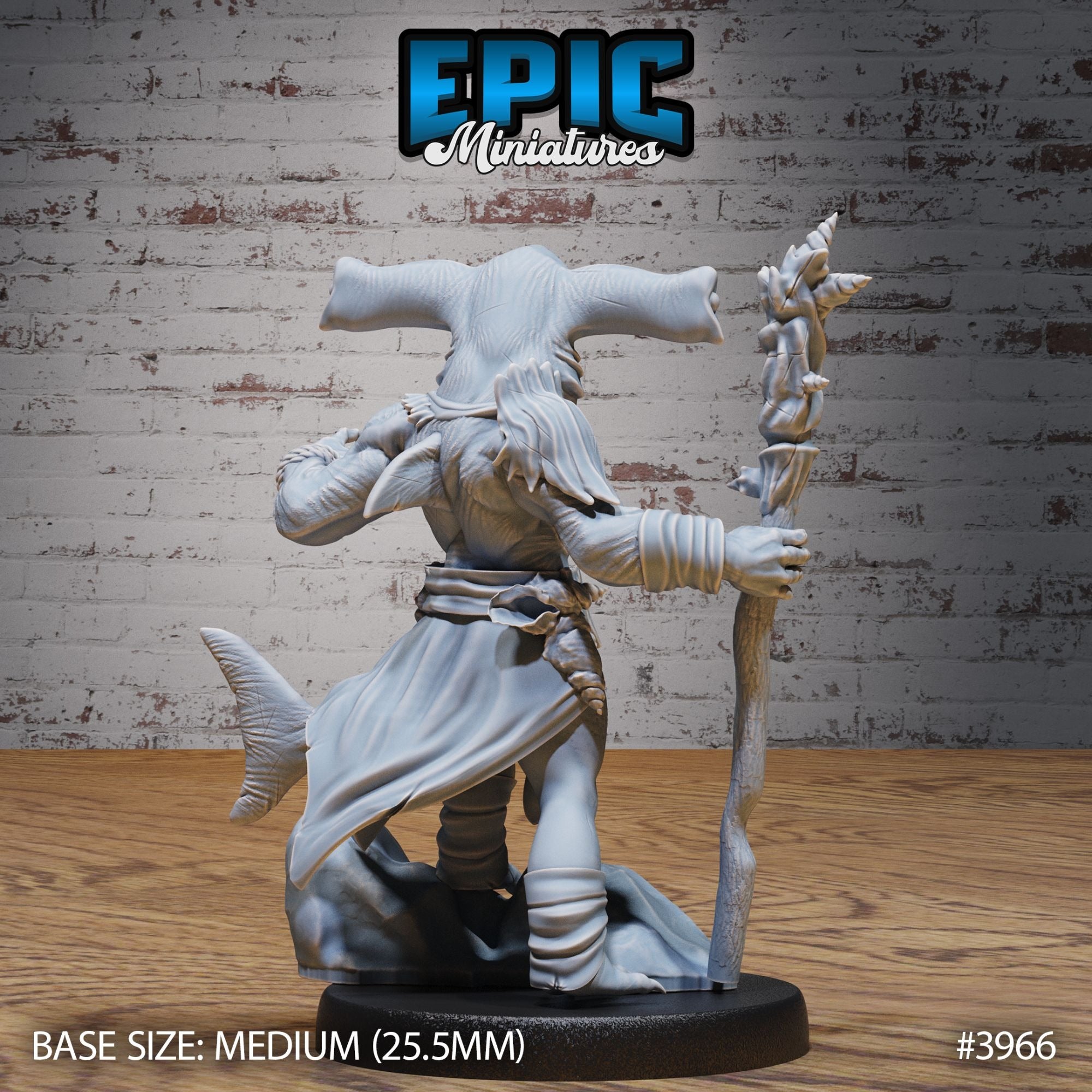 Hammer Shark Folk - 3d Printed by Epic Miniatures