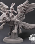 Kitsune Flying Mount - 3d Printed Miniature by DiceHeads